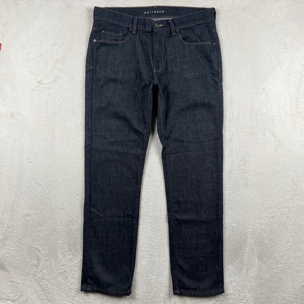 Mott & Bow Mosco Jeans Mens 32x30 Slim Fit Dark Wash Blue Denim Stretch